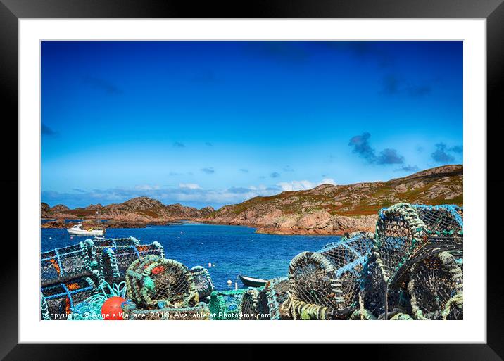 The lobster pot                     Framed Mounted Print by Angela Wallace