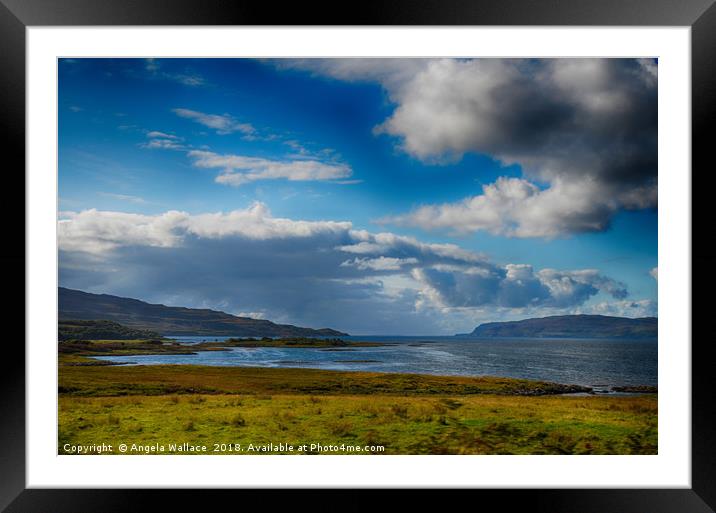 view to Ulva           Framed Mounted Print by Angela Wallace