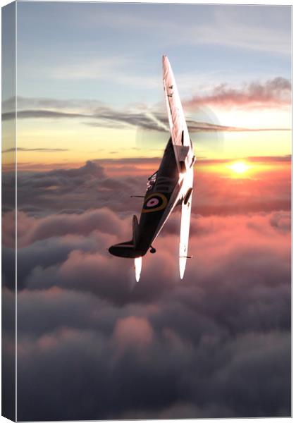 Spitfire, Mitchells Vision Canvas Print by J Biggadike