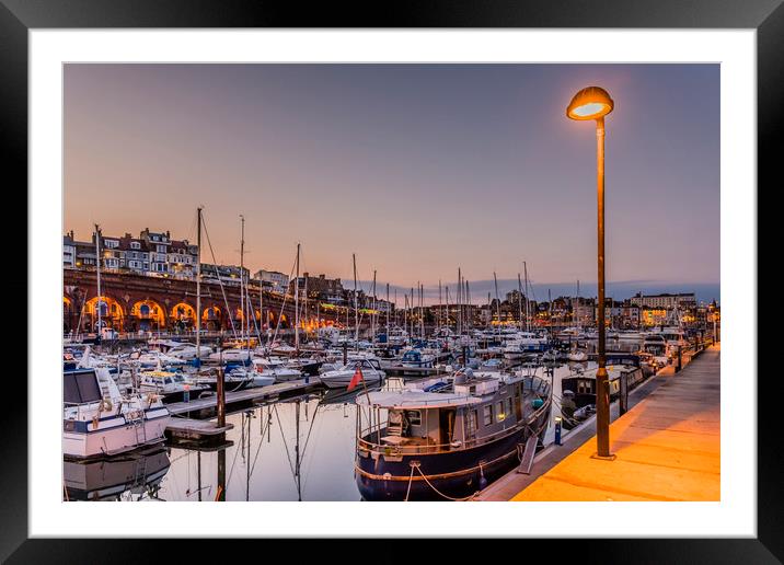 Ramsgate Royal Harbour and Marina Framed Mounted Print by Robin Lee