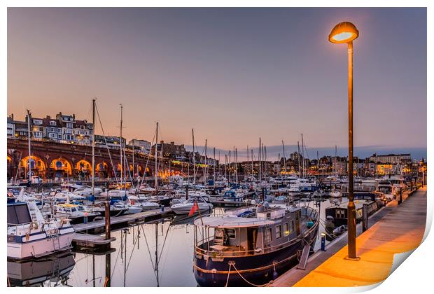 Ramsgate Royal Harbour and Marina Print by Robin Lee
