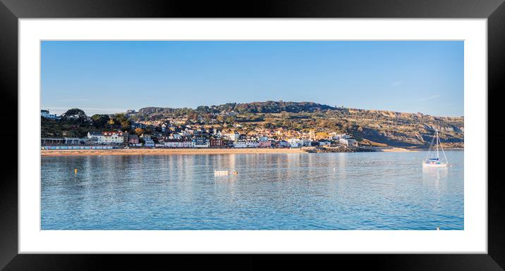 Lyme Regis from the Cobb,  Dorset. UK Framed Mounted Print by Maggie McCall