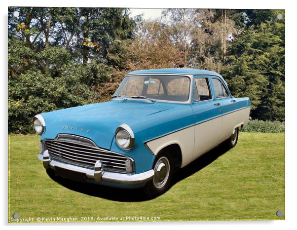 Vintage Ford Zodiac: A Timeless Classic Acrylic by Kevin Maughan