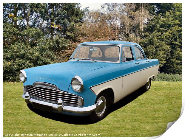Vintage Ford Zodiac: A Timeless Classic Print by Kevin Maughan