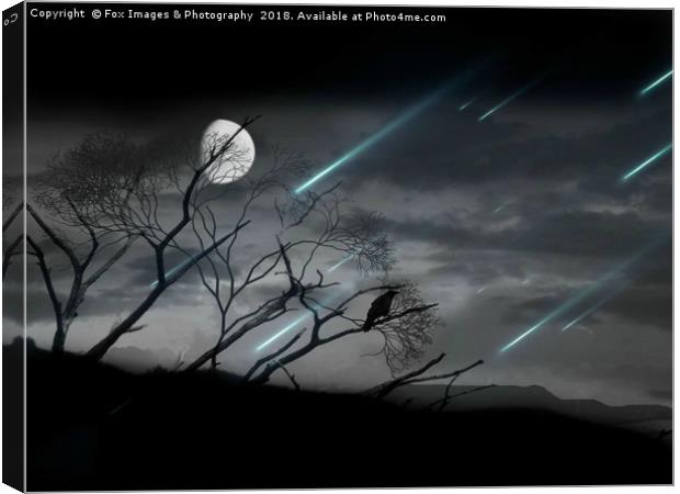 Night sky in lancashire Canvas Print by Derrick Fox Lomax