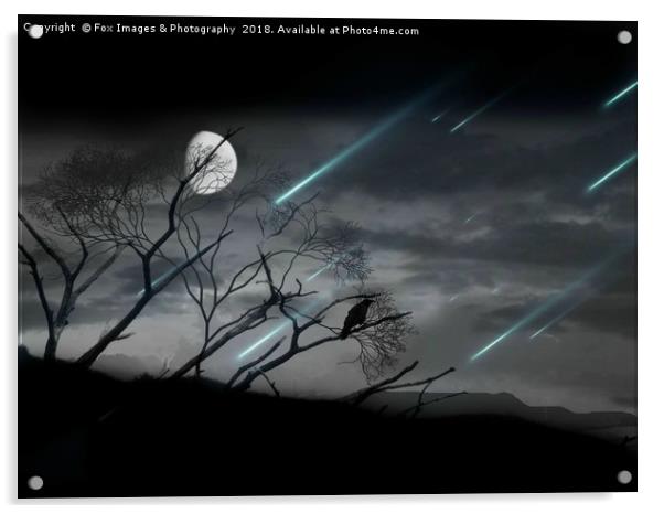 Night sky in lancashire Acrylic by Derrick Fox Lomax