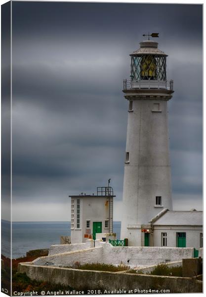 The Lighthouse South Stack Canvas Print by Angela Wallace