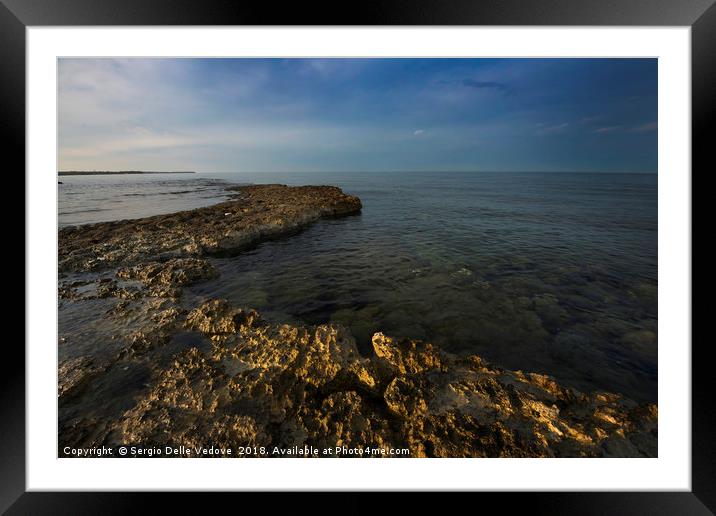 The coastline at dawn Framed Mounted Print by Sergio Delle Vedove