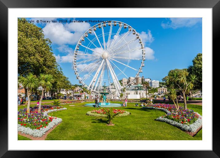 Princess Gardens Torquay. Framed Mounted Print by Tracey Yeo