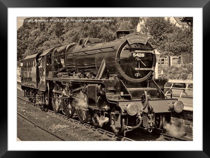 Steam on the North York Moors Railway Framed Mounted Print by Martyn Arnold
