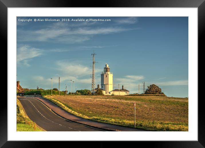 North Foreland lighthouse, Broadstairs Framed Mounted Print by Alan Glicksman