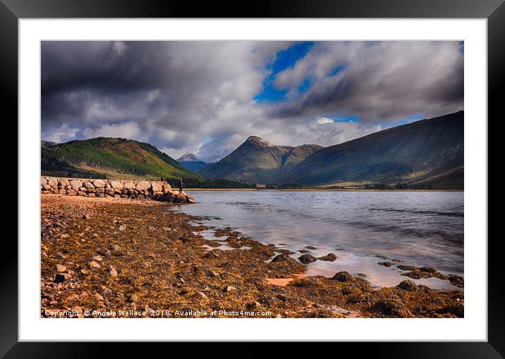 Fishing on Loch Etive             Framed Mounted Print by Angela Wallace
