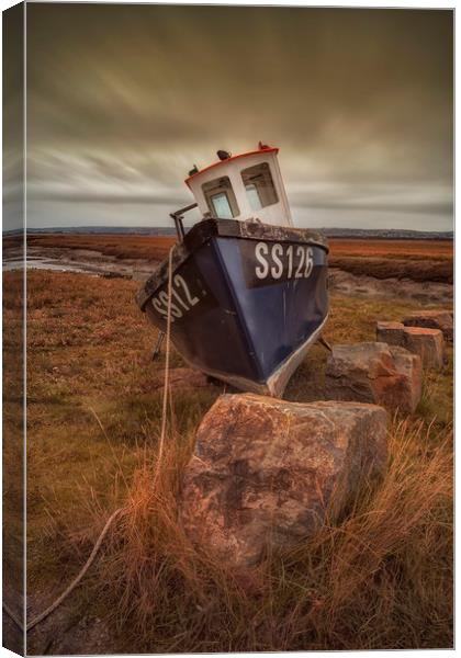 Estuary fishing boat Canvas Print by Leighton Collins
