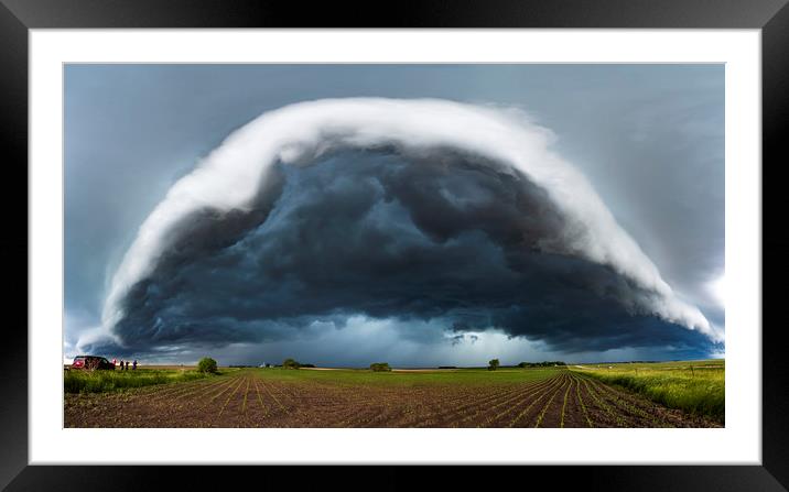 Minnesota Arcus storm cloud Framed Mounted Print by John Finney