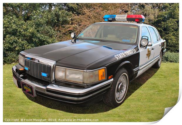 Ford Crown Victoria Lincoln Print by Kevin Maughan