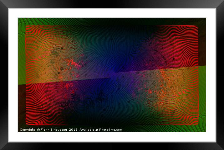 Color Ground Framed Mounted Print by Florin Birjoveanu