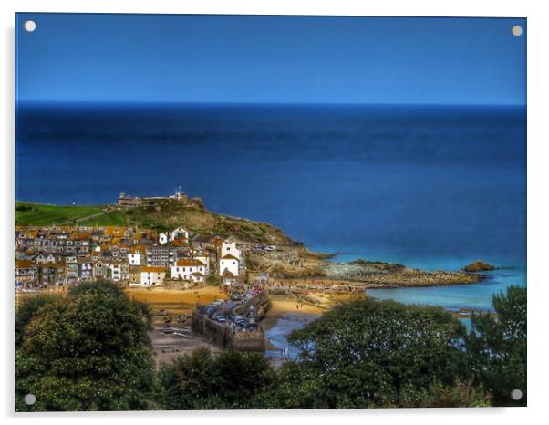 Beautiful St Ives Cornwall  Acrylic by Beryl Curran