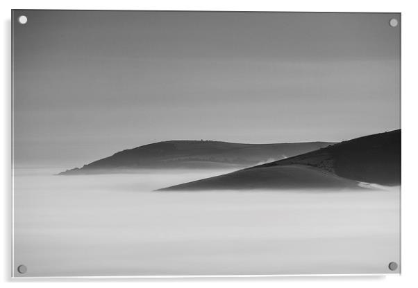 Downland Isle Acrylic by Malcolm McHugh