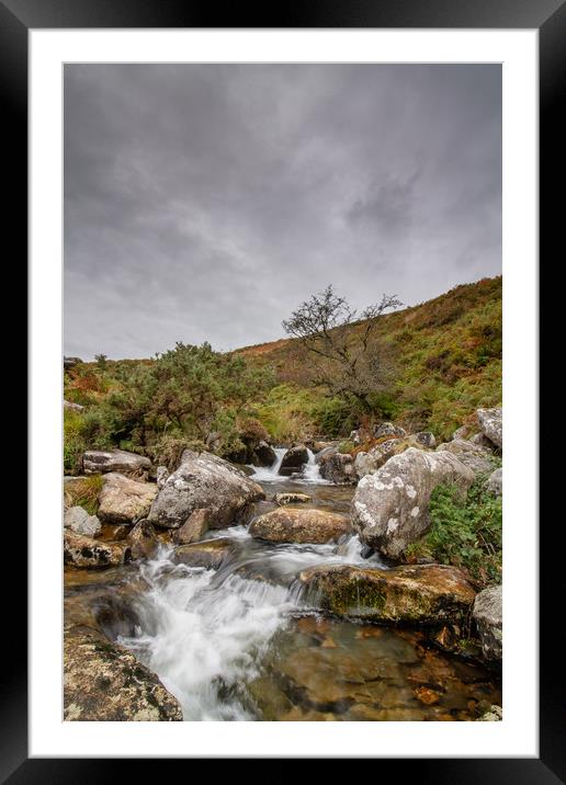 The River Lyd, Dartmoor Framed Mounted Print by Images of Devon