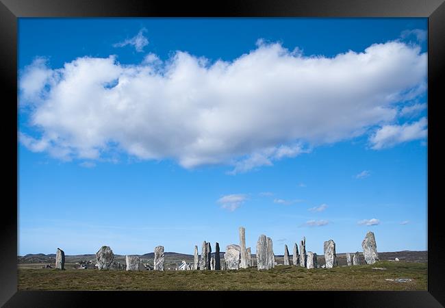 The Callanish standing stones Framed Print by Hugh McKean