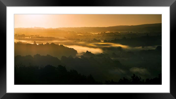 Layers in the landscape Framed Mounted Print by Dave Wragg