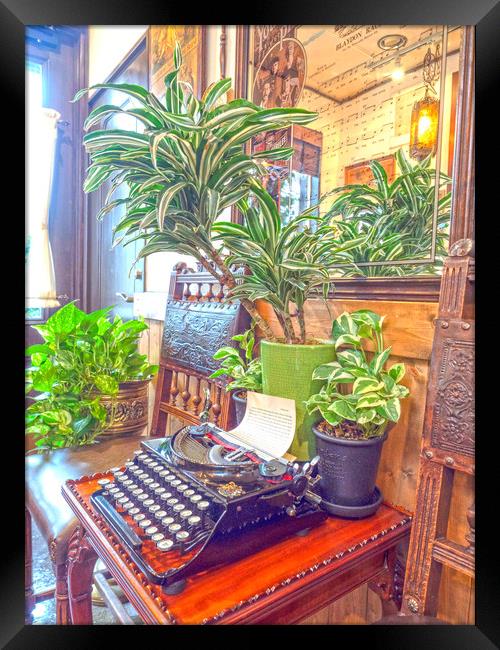 Typewriter Of The Past Framed Print by Clive Eariss