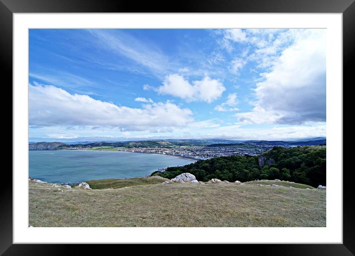 The summit of The Great Orme Framed Mounted Print by leonard alexander