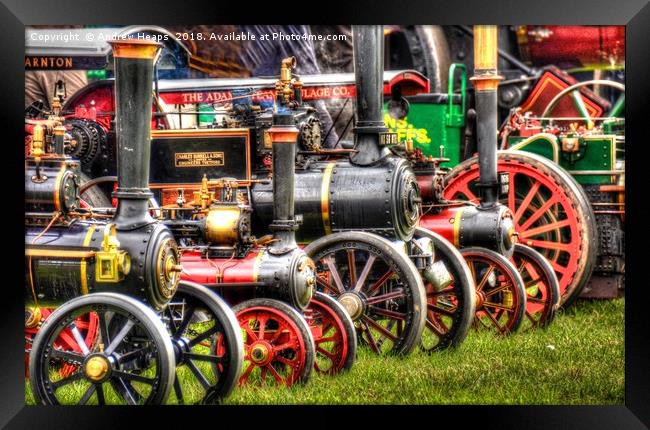 Steam Traction Engines collection Framed Print by Andrew Heaps