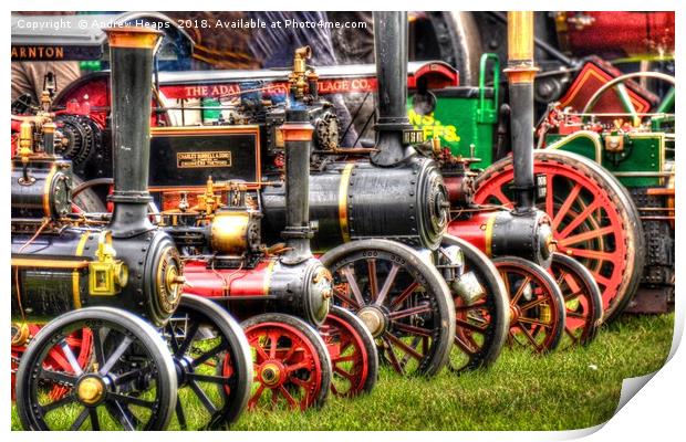 Steam Traction Engines collection Print by Andrew Heaps