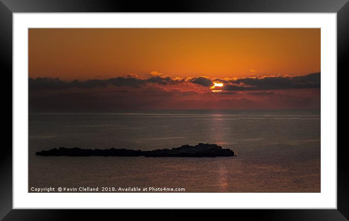 Sunrise Framed Mounted Print by Kevin Clelland