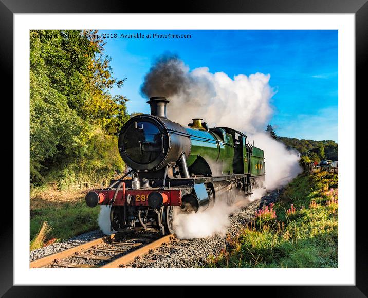 Steam locomotive GWR 2857 Framed Mounted Print by Trevor Camp