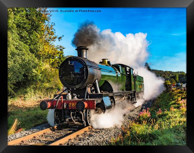 Steam locomotive GWR 2857 Framed Print by Trevor Camp