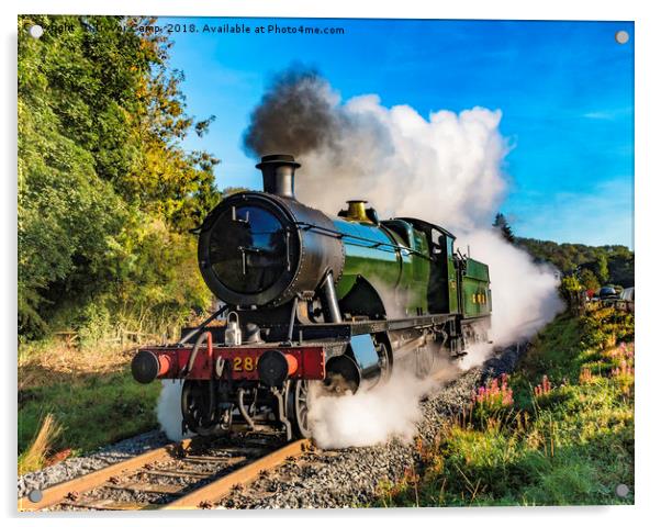 Steam locomotive GWR 2857 Acrylic by Trevor Camp