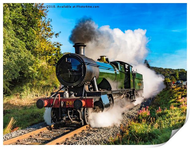 Steam locomotive GWR 2857 Print by Trevor Camp