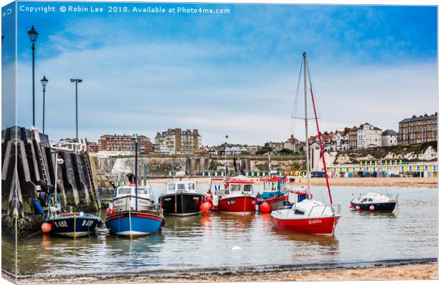 Broadstairs Harbour, Isle of Thanet, Kent Canvas Print by Robin Lee