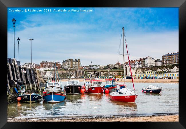 Broadstairs Harbour, Isle of Thanet, Kent Framed Print by Robin Lee