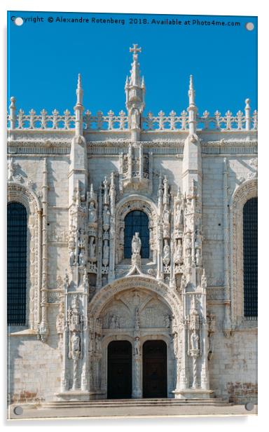 Mosteiro dos Jeronimos, Portugal Acrylic by Alexandre Rotenberg