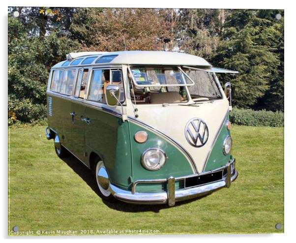 Volkswagen Split Screen Camper Van Acrylic by Kevin Maughan
