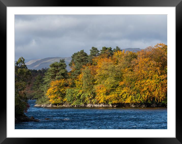 Autumn day at Loch Katrine Framed Mounted Print by George Robertson