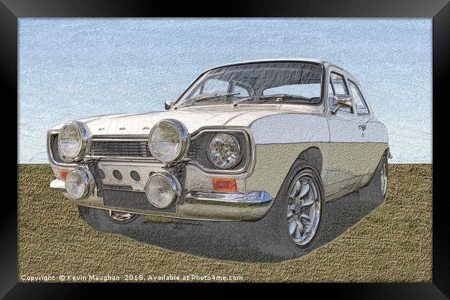 Ford Escort Mk1 Framed Print by Kevin Maughan