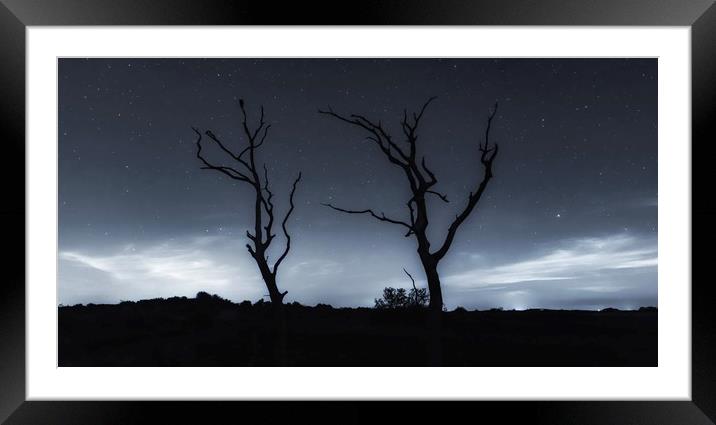 Silhouettes and stars  Framed Mounted Print by Gary Pearson