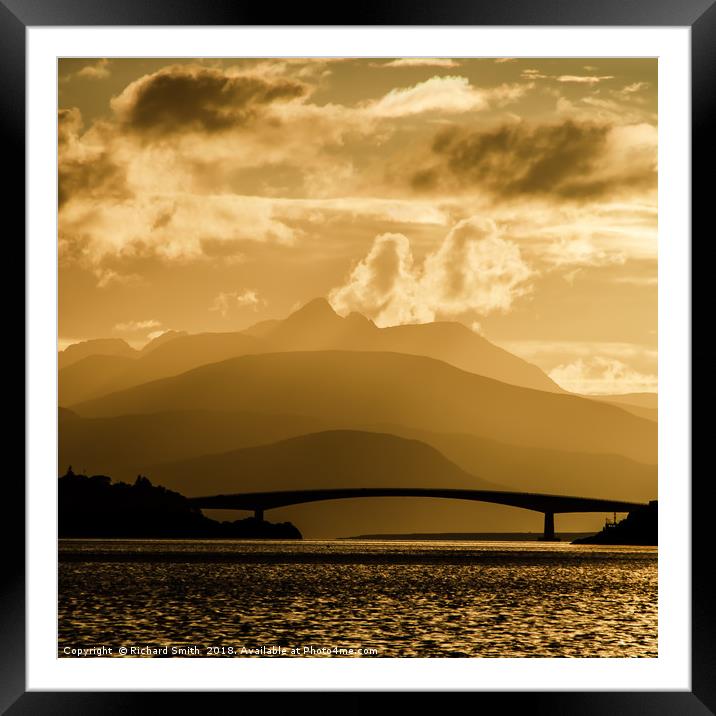 Lochalsh and the Skye Bridge Framed Mounted Print by Richard Smith