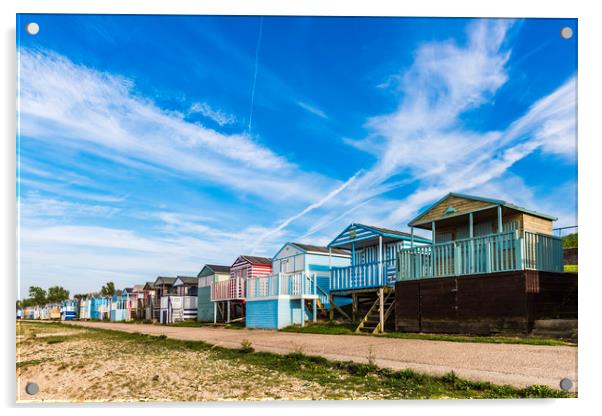 Tankerton Beach Huts Acrylic by Robin Lee