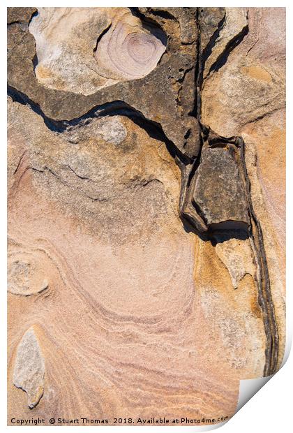 Northumberland Rock Print by Stuart Thomas