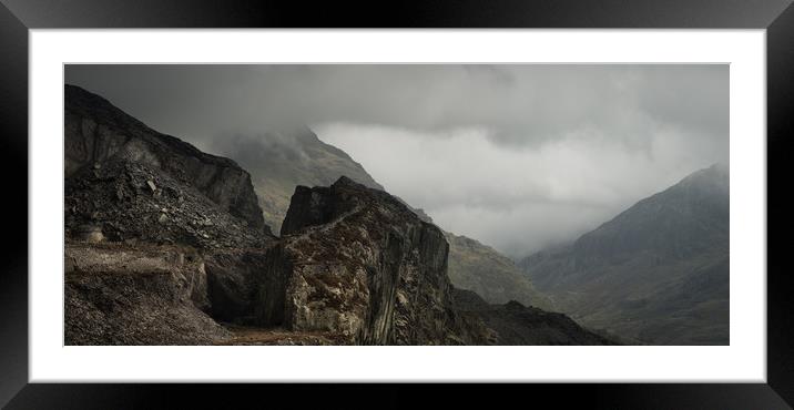 Llanberis Pass Panorama Framed Mounted Print by Natures' Canvas: Wall Art  & Prints by Andy Astbury