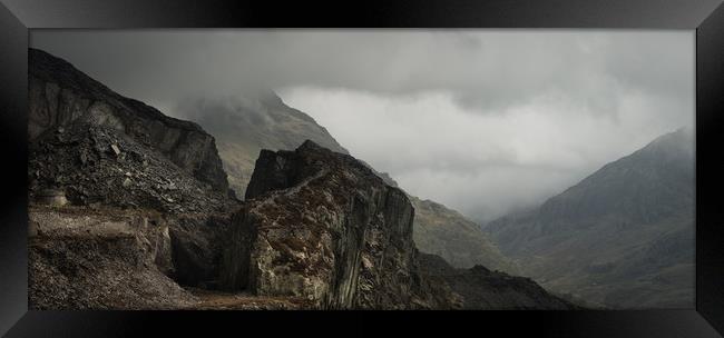 Llanberis Pass Panorama Framed Print by Natures' Canvas: Wall Art  & Prints by Andy Astbury