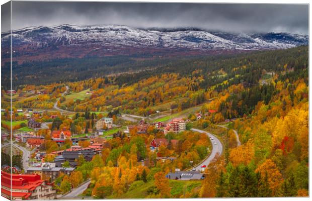 Sweden during the autumn Canvas Print by Hamperium Photography