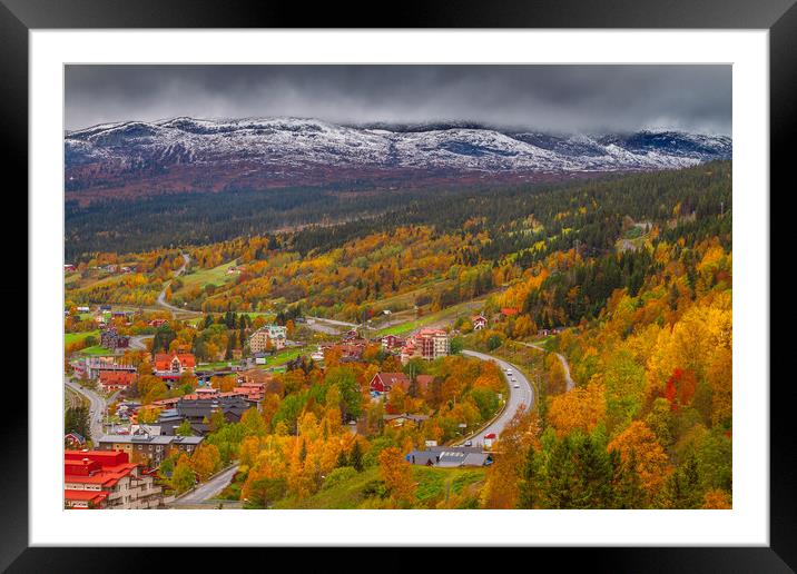 Sweden during the autumn Framed Mounted Print by Hamperium Photography