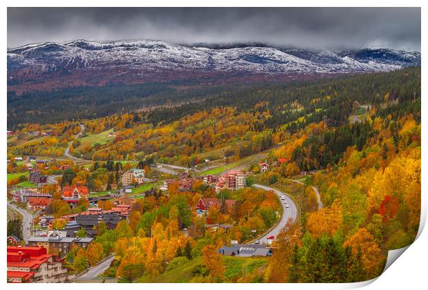 Sweden during the autumn Print by Hamperium Photography