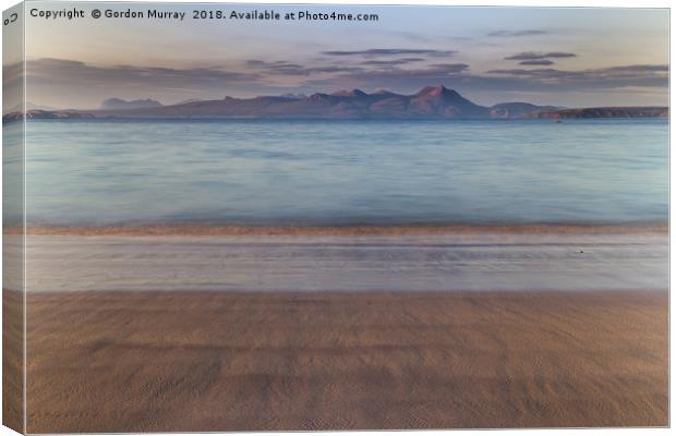 Tranquil Highland Sunset Canvas Print by Gordon Murray